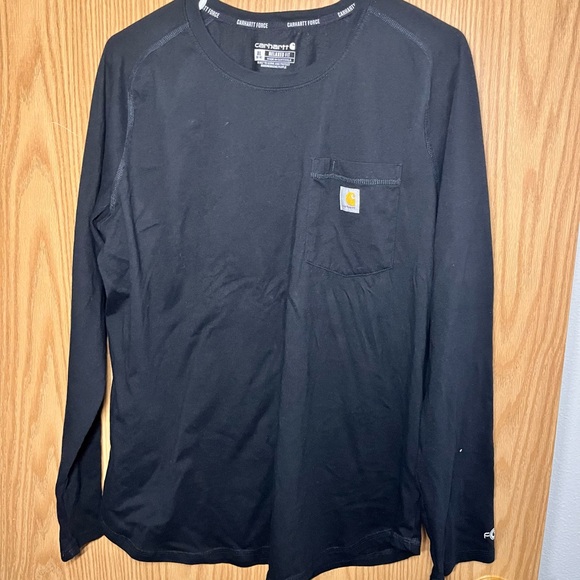 Carhartt Other - Carhartt Black Long-Sleeve Pocket Crew Shirt
